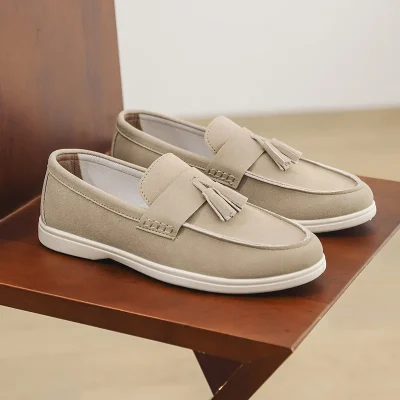 Simple Versatile British Style Slip-On Loafers