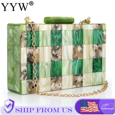 Plaid Luxury Clutch Evening Bags