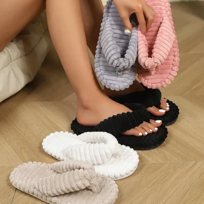 3D Striped Unisex House Slippers - Flip Flops