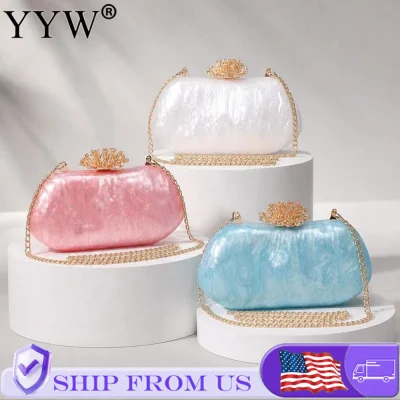 Flower Shell Clutch Bag